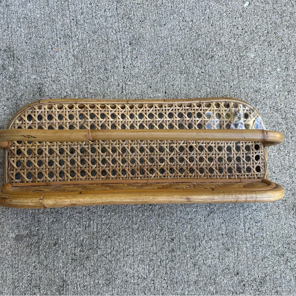 Natural Rattan Wall Shelf